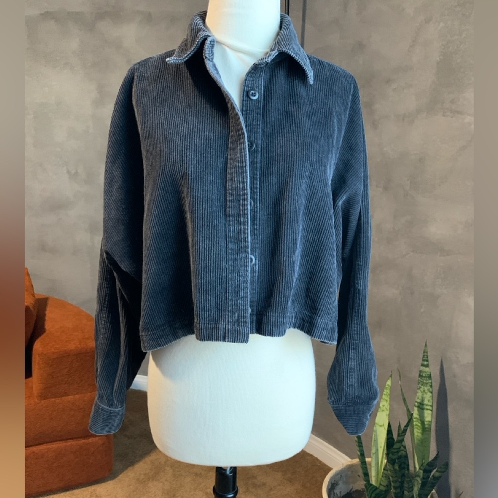 Forever 21 Charcoal Corduroy Jacket
